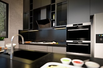 do kitchen design and renovation with 3d modeling rendering