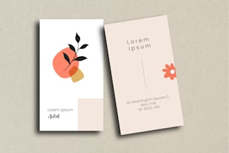 provide unique vertical business cards design