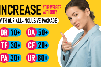 increase domain rating, ahrefs ur, and domain authority with SEO backlinks