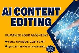 manually edit rewrite humanize paraphrase your ai content