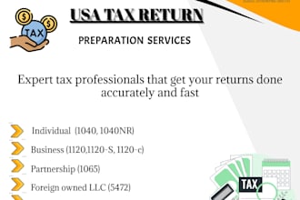 prepare your USA individual and business tax returns