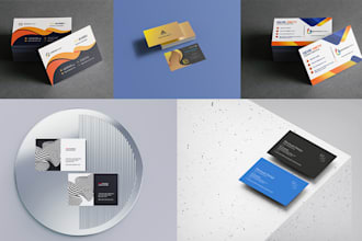 do unique professional business card with qr code