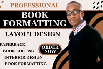 do book formatting and layout design paperback typesetting edit for amazon KDP