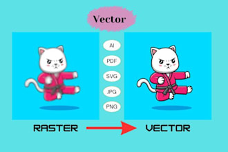 make raster image to vector in minutes
