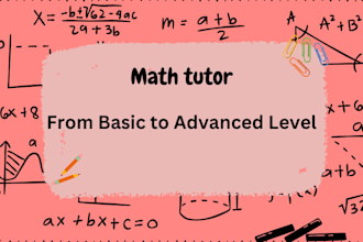 tutor you in statistics, mathematics, calculus, math, trigonometry