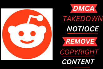 report to takedown infringing, illegal and leaked content from reddit under dmca