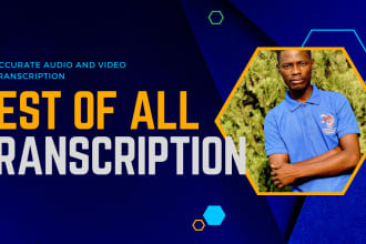 do video to text translation and transcription in 1 hour
