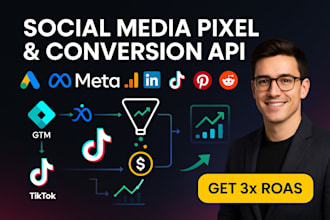 setup pinterest, snap, tiktok, linkedin meta pixel capi for conversion tracking