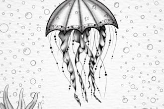 create professional stipple art digital drawings for tattoos