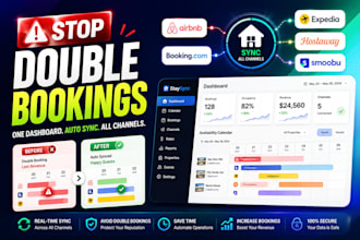 setup channel manager for hotel booking airbnb booking com and expedia