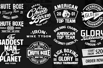 design MMA boxing gym combat illustration for tshirt
