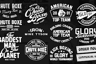 design MMA boxing gym combat illustration for tshirt