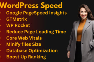 increase wordpress pagespeed optimization ,  fix core web vitals , gtmetrix
