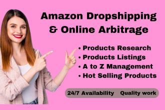 be your amazon dropshipping and online arbitrage expert VA
