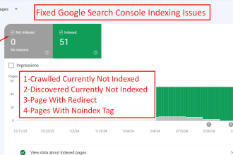 fix google search console indexing issues or index errors and improve webmaster
