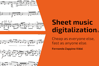 digitalize your music to professional scores