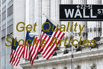 write stock market news and analysis articles