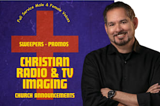 produce your christian radio sweepers drops imaging promos church announcements