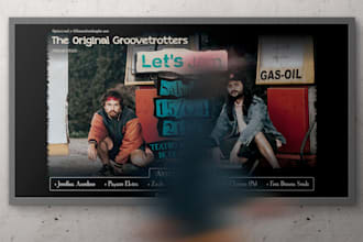 design the promotional poster for your concert show