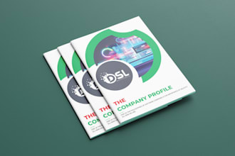 design unique company profile, brochure, magazine