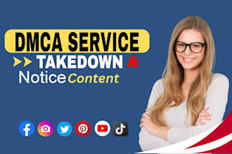 takedown delete harassing defaming to ig,fb,yt,x,reddit,tiktok,google by dmca