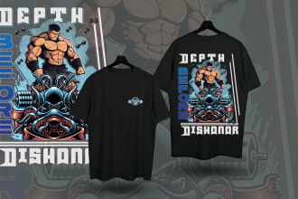 do front and back side custom t shirt design