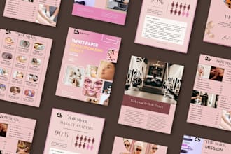design white paper, pitch deck, company profile, presentation