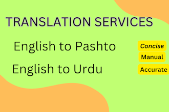 translation from english to pashto and urdu