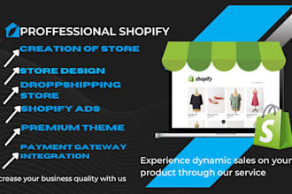 setup profitable shopify website or shopify store design