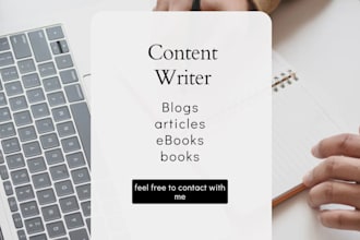 write seo content, article, blog, ebook english and italian