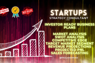craft detailed business plans, revenue projections and sales forecasting