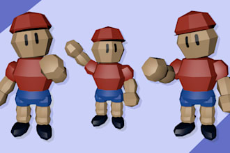make it a 3d model in the ps1 and n64 style