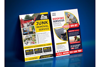 design attractive business flyer for solar, junk removal, roofing, handyman