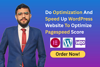 do optimization and speed up wordpress website to optimize pagespeed score