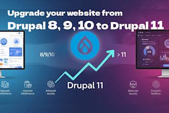 upgrade your website from drupal 8 or 9 to drupal 10 or 11