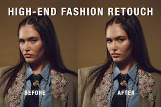retouch fashion and beauty photos with an editorial finish