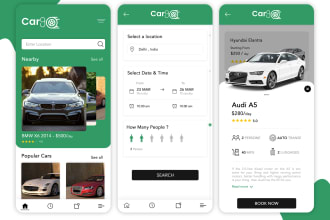 build car rental mobile app development cab booking app uber hire app developer