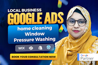 google ads for home cleaning, flooring, window, pressure washing business