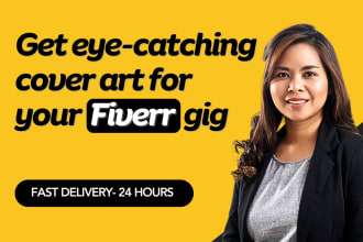 design an eye catching fiverr gig image in 24 hours