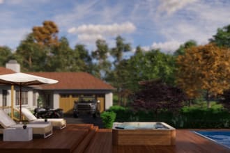 do landscape design, backyard, patio, garden, and front yard