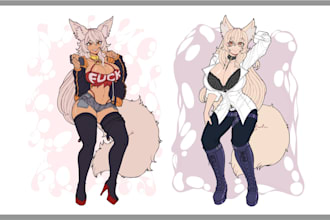 draw nsfw, sfw anime style illustration