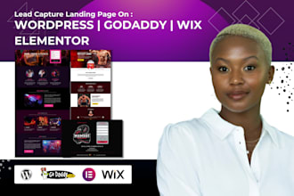 design lead capture page, one page website, sales funnel and landing page design