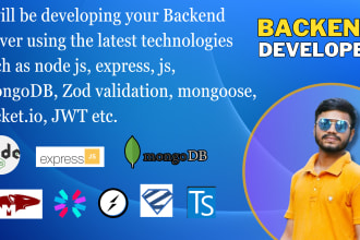 be your node js backend developer