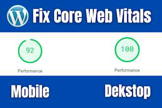 fix core web vitals increase page speed and fix cls, fcp, lsp