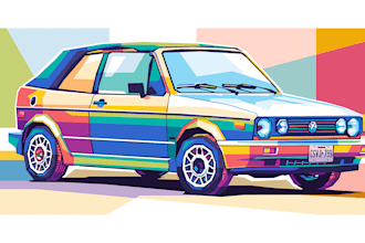 draw wpap pop art for your car
