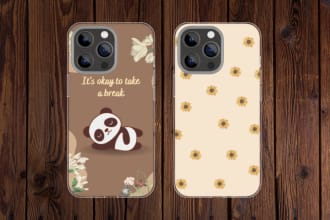 do beautiful phone case or mobile cover design in 24 hours