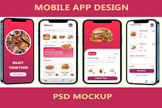 create UI UX mobile app design with figma