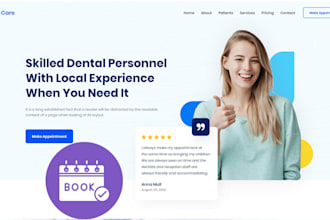 design a professional clinic website with appointment system