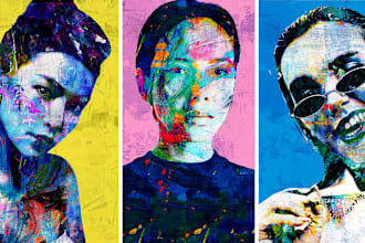 make the best abstract painting effect