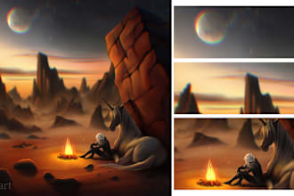 book illustrations, dark art, fantasy, fan art